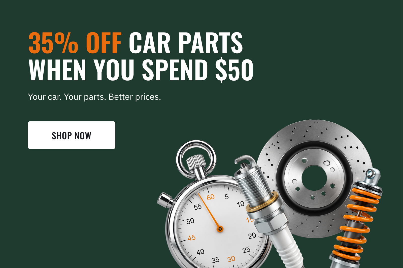 35% off car parts